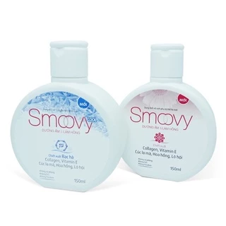 Dung dịch vệ sinh phụ nữ Smoovy 150ml ddvs dưỡng ẩm, làm Hồng, trẻ hoá vùng kín