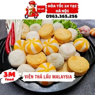 Viên thả lẩu Malaysia set 500gr 20 vị [ Hỏa tốc tại Hà Nội ] 3M FOOD AV