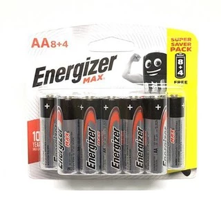 Pin Tiểu AA Energizer max vỉ 12 viên