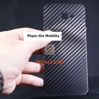 Miếng dán mặt lưng skin carbon Samsung Galaxy J4 Core/ J4 2018/ J4 Plus/ J4 Prime