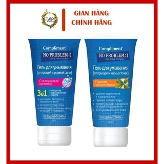 Gel rửa mặt Compliment No Problem giảm viêm, mụn 200ml