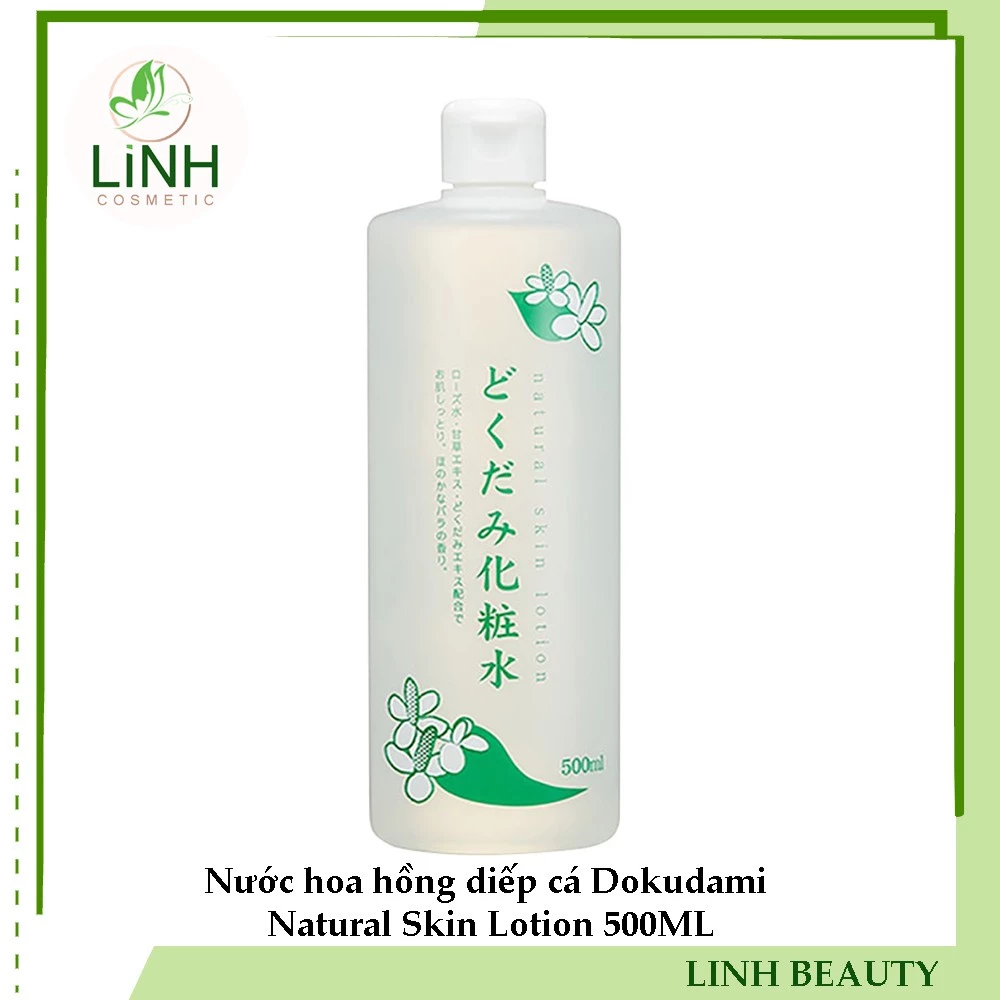 Nước hoa hồng diếp cá Dokudami Natural Skin Lotion 500ML