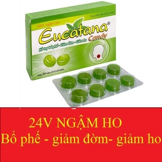 Viên ngậm Eucatana ( hộp 24 viên) nguồn gốc thảo dược, giảm ho, đau rát họng