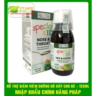 SPECIAL KID NEZ & GORGE GIẢM VIÊM HỌNG, VIÊM PHẾ QUẢN CHO BÉ 125ml | NHẬP KHẨU CHÍNH HÃNG PHÁP