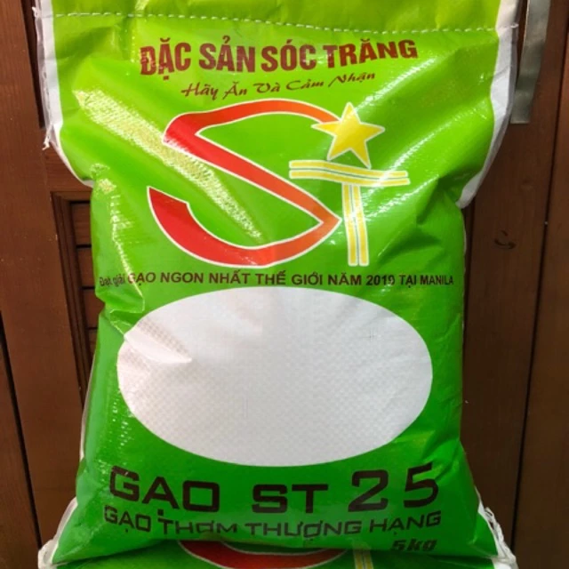 Gạo ST25 đặc sản Sóc Trăng 5kg (Gạo ngon nhất thế giới)