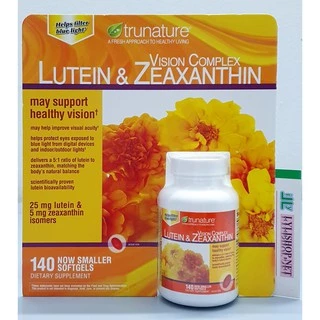 date 7/25 - Viên uống Bổ Mắt Trunature Vision Complex Lutein & Zeaxanthin chai 140 viên của Mỹ