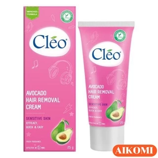 Kem Tẩy Lông Cho Da Nhạy Cảm Cleo Avocado Hair Removal Cream Sensitive Skin 50g