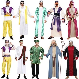 (Giao Hỏa Tốc) Trang Phục Cosplay Phong Cách Ả Rập Dành Cho Nam/ Trang phục hóa trang Hoàng Tử Dubai lễ hội Halloween