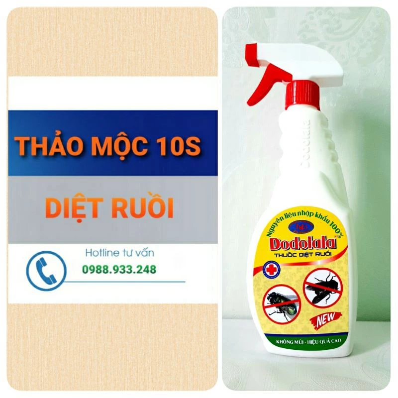 Thuốc xịt Ruồi Dodolala 520ml (new) Chai lớn- Tiết kiệm hơn