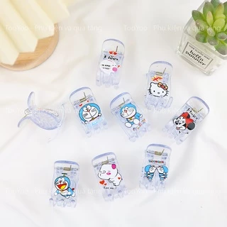 Một cái kẹp càng cua trong suốt họa tiết dễ thương cute TY0224