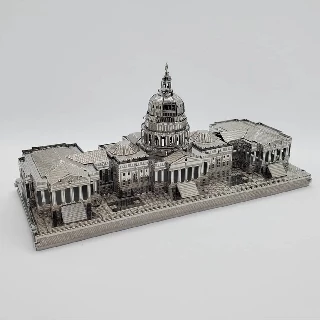 Mô Hình Lắp Ghép 3D Kim Loại Tự Ráp Toà Nhà Quốc Hội Mỹ - Chưa Lắp