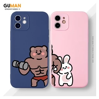 Ốp lưng GUMAN mềm hoạt hình cặp đôi dễ thương đẹp cho Iphone 14 13 12 11 Pro Max SE 2020 X XR XS 8 7 ip 6S 6 Plus kute XYM977