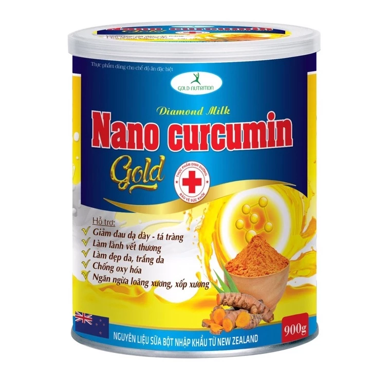 [900gr Tặng hộp 150g mua nhiều tặng nhiều] Sữa nghệ nano curcumin gold diamond milk