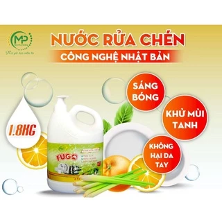 Nước rửa chén FUGO hương chanh Xả sinh học sản xuất theo công nghệ hiện đại an toàn