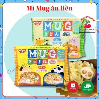 Mì Mug Nissin ăn liền cho Bé Nhật Bản chia làm 4 gói nhỏ