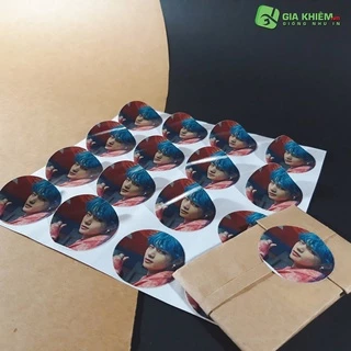 [Combo 80 sticker] in sticker 3x3cm mẫu tuỳ chọn theo yêu cầu