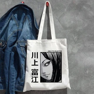 Túi Tote In Hoạt Hình Junji Ito Tomie Shintaro Kago Kiểu Nhật Bản Thời Trang Thường Ngày Cho Bé Gái