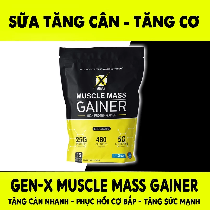 Sữa Tăng Cân Tăng Cơ - Muscle Mass GEN-X túi 750g
