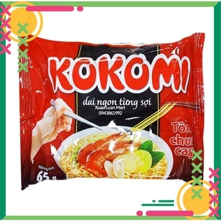 Combo 5 gói Mì kokomi Tôm Chua Cay (5 x 65g) chính hãng