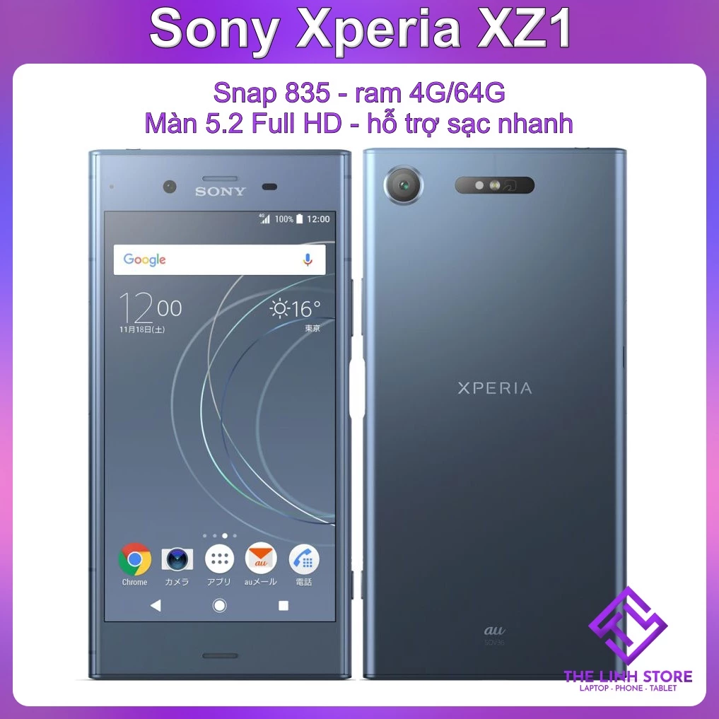 Điện thoại Sony Xperia XZ1 có bản 2 Sim Quốc tế - Snapdragon 835 ram 4G 64G