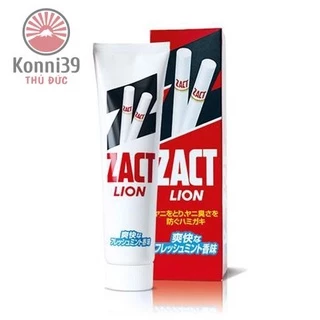 KEM ĐÁNH RĂNG LION ZACT DÀNH CHO NGƯỜI HÚT THUỐC TUÝP 150G - HÀNG NHẬT NỘI ĐỊA