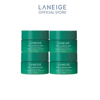 [HB GIFT] Bộ 4 Mặt nạ ngủ dưỡng ẩm LANEIGE Cica Sleeping Mask 10ML x 4