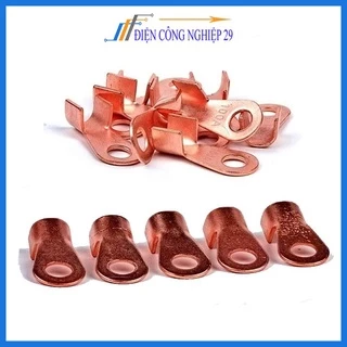 Đầu cos dây điện đồng đỏ OT-10A, đầu cốt bấm dây điện, cosse nối bình acquy xe đạp, xe máy, loa âm thanh cáp công nghiệp