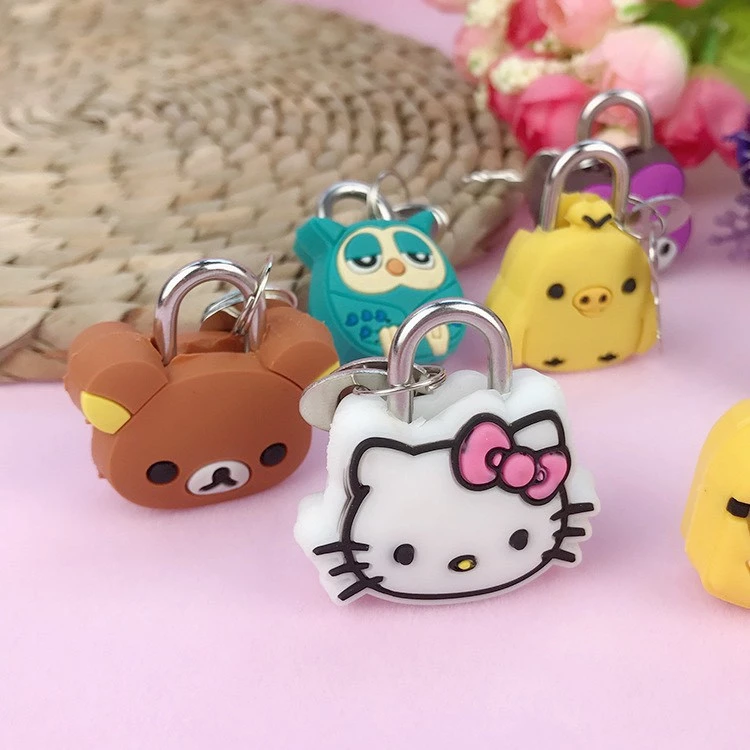 [Giao hình ngẫu nhiên]  Ổ Khóa Sổ Mini Hình Thú Dễ Thương Nhiều Hình Cute - Shine House