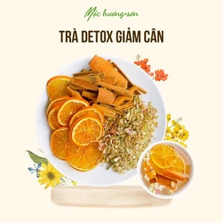 Trà detox giảm cân (cam, quế, sả) Mộc Hương Sơn - hộp 6 gói