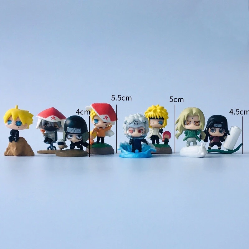 [Không hộp] Mô hình 8 hỗn hợp Chibi Naruto & Hokage