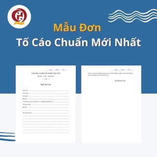 Mẫu đơn tố cáo chuẩn mới nhất hiện này