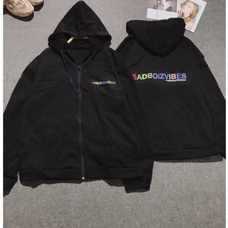 Áo khoác Nỉ Sadboizvibes Khoác dây kéo sad boiz 12 màu unisex.