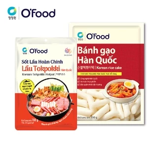 Combo lẩu tokpokki và bánh gạo Hàn Quốc 350g O'food