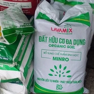 Đất trồng cây Lavamix bao 20dm3 (9-10kg), đất sạch trồng rau hoa kiểng