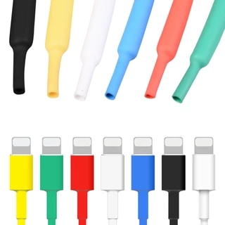 Vỏ Bảo Vệ Cáp Sạc USB 1M Cho iphone Android Màu Ngẫu Nhiên Ốp