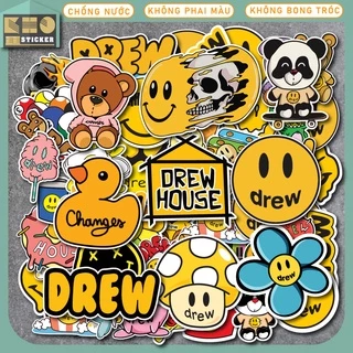 Combo 50 hình Sticker Drew chống nước sticker dán laptop, điện thoại, đàn guitar, mũ bảo hiểm, vali. MSP: ST43