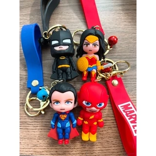 Móc khoá DC superman bat flash cao cấp cực cute