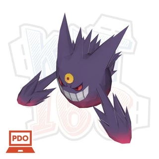 Mô hình giấy Anime Game Pokemon Mega Gengar ver 2