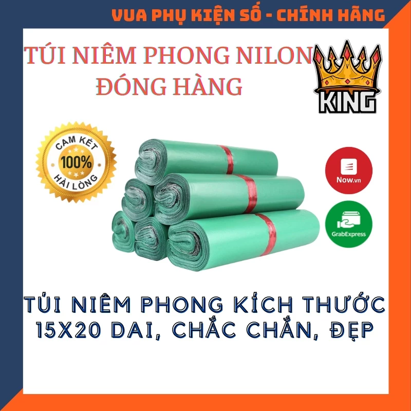 Combo 100 túi đóng hàng niêm phong tự dính size 15cmx20cm có sẵn lớp dán tiện lợi