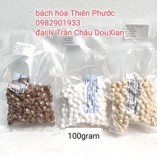 Trân châu ô long, mini, đường đen, gạo rang, hoàng kim, hồng, xanh..... gói lẻ 200g