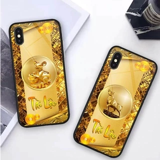 Ốp lưng KÍNH  iphone X / XS / XS MAX in hình 3D 12 CON GIÁP- TÀI LỘC- SIÊU ĐẸP