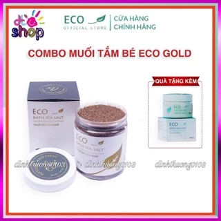 [COMBO 3 TẶNG 1] MUỐI TẮM BÉ ECO GOLD 400G TẶNG 1 MUỐI ECO 200G- DÙNG CHO TRẺ TỪ SƠ SINH,  GIẢM NHANH RÔM SẢY, MẨN NGỨA.