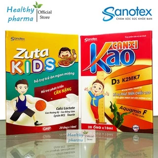 Combo CanxiKao + Zutakids - phát triển chiều cao, cân nặng cho bé, chống còi xương