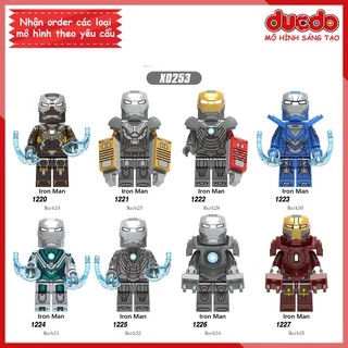 Minifigures các bộ giáp cực đỉnh của Iron Man - Đồ chơi Lắp ghép Xếp hình Mô hình Mini XINH X0253