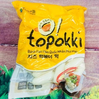 0.5kg Bánh Gạo Tokbokki Nhân Phô Mai Hàn Quốc