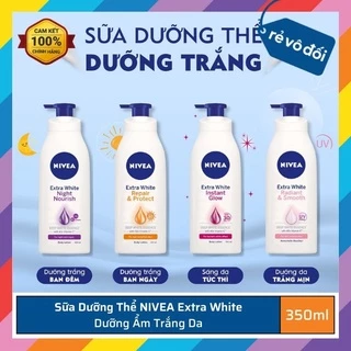 Sữa dưỡng thể NIVEA Extra White dưỡng ẩm trắng da 350ml - Thái Lan