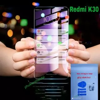 Cường lực Redmi K30 / K30 5G / K30 Pro / K40 / K40 Pro / Poco F3 Tím UV chống Tia xanh hại mắt ( tặng keo )