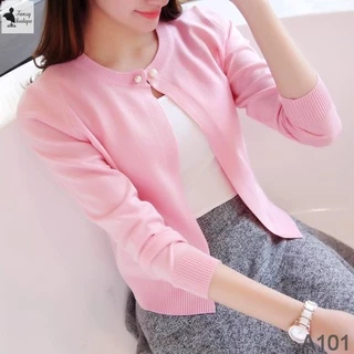 Áo khoác len cardigan, gile len nữ quả trám siêu xinh