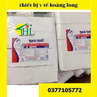 ✅ Bông Gòn Cắt Miếng Sẵn 1kg Vệ Sinh Cho Bé 7x7, 10 x10cm 💮 Chính Hãng Bông Bạch Tuyết 💮