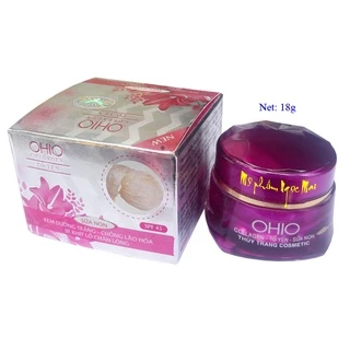 Kem dưỡng trắng - Chống lão hóa - Se khít lỗ chân lông dưỡng chất Collagen và Tổ yến OHIO (18g)